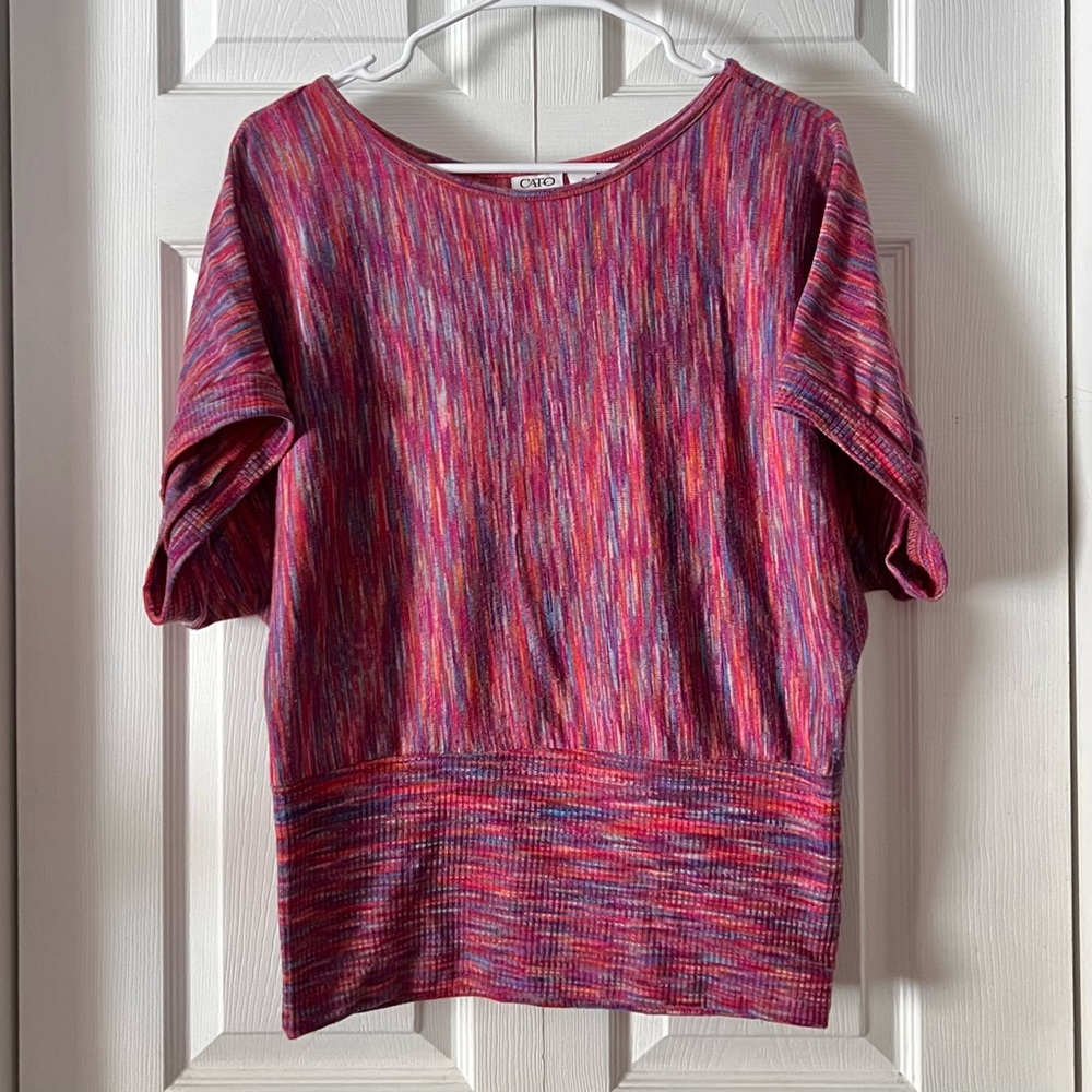 Cato Multicolor Batwing Top